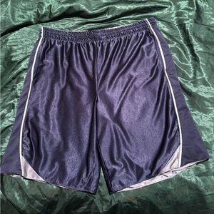 Tek Gear Blue Athletic Shorts with Elastic Waistband